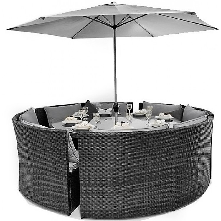 Maze Rattan Garden Furniture Dallas Grey Sofa Dining Set Oak Furniture House